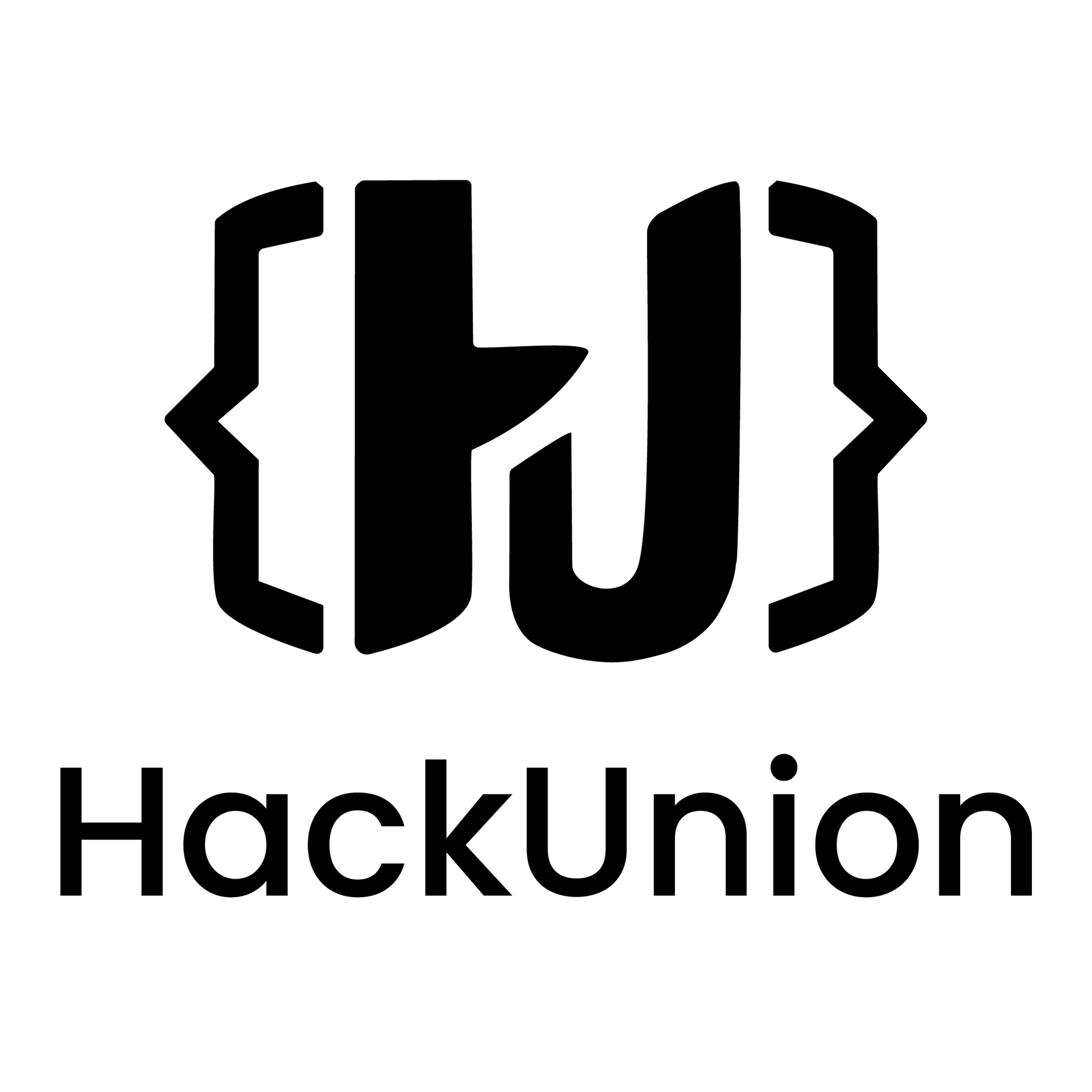 HackUnion black logo